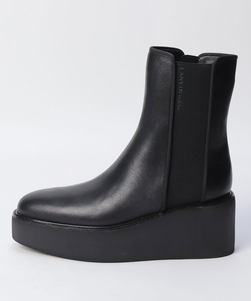 厚底サイドゴアショートブーツ 