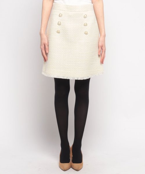 セール】【LOULOU WILLOUGHBY】ジオリカラメツイードスカート  