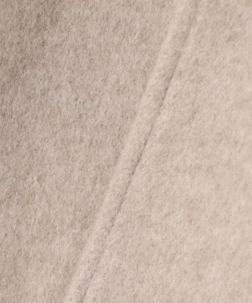 【WEB限定カラーあり】ブレンドビーバー ノーカラー コート 