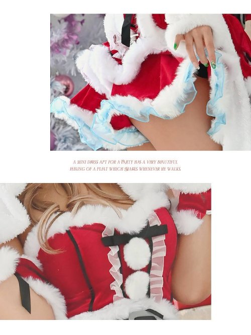 サンタ コスプレ サンタ バニー アニマル 赤 ピンク 白 かわいい うさぎ おそろい ギャル Ryuyu サンタ ピンク 雑誌