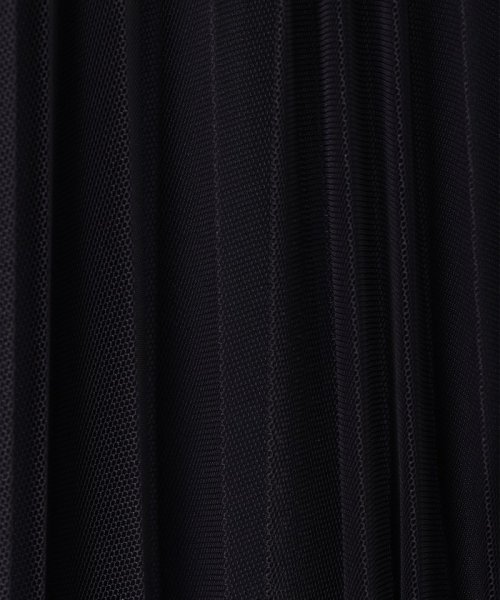 【洗える】チュール プリーツ スカート 