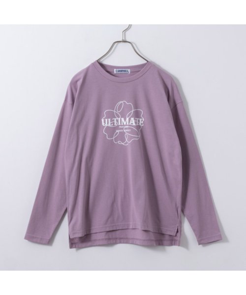 MAC HOUSE(women)(マックハウス（レディース）)/T－GRAPHICS ティーグラフィックス フラワープリント長袖Tシャツ 115426614/img01