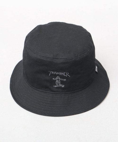 AMS SELECT(エーエムエスセレクト)/THRASHER×マークゴンザレス 刺繍 バケットハット 帽子 ユニセックス シンプル ストリート/img10