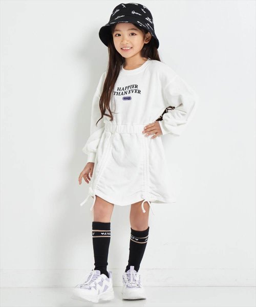 ANAP KIDS(アナップキッズ)/シャーリング スカート 裏毛 スウェット ワンピース/img04