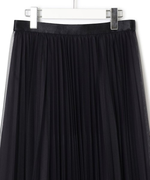 【洗える】チュール プリーツ スカート 