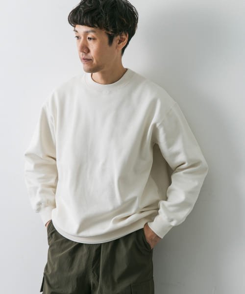 URBAN RESEARCH DOORS(アーバンリサーチドアーズ)/『UR GREEN』裏起毛クルーネック プルオーバー/img03