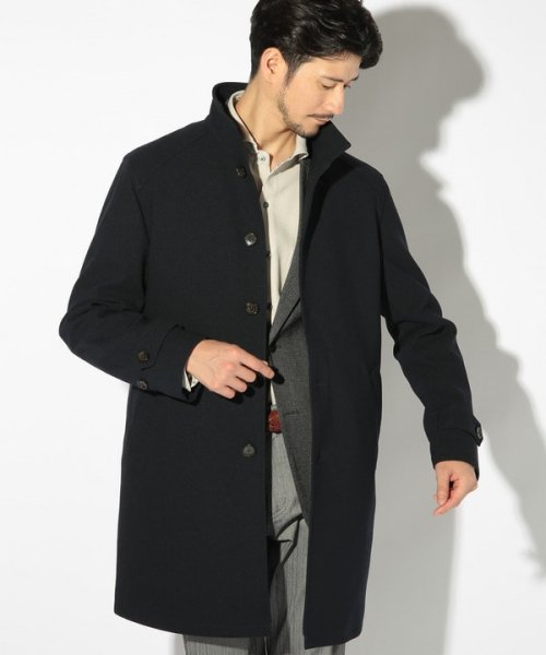 スタンドカラーコート 