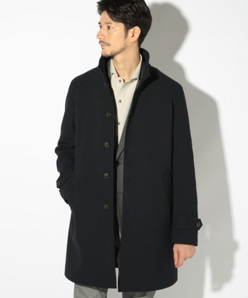 スタンドカラーコート 