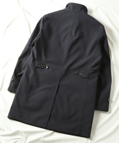 スタンドカラーコート 