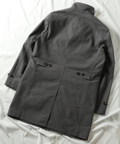 スタンドカラーコート 