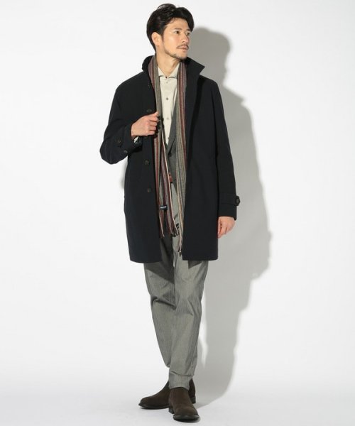 スタンドカラーコート 
