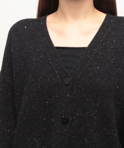 カーディガン　WOOLCASH DONEGAL BOXY OS 