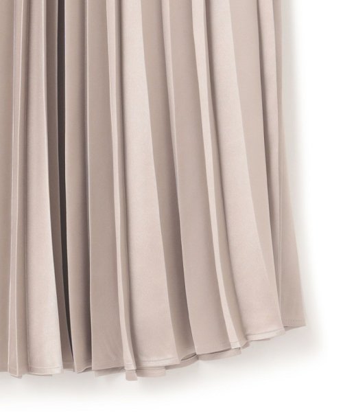 【洗える】レザーライク プリーツスカート 