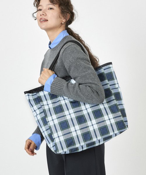 LARGE 2 WAY TOTEディープブルータータン/ブラック LARGE WAY X1393718904(10725円)