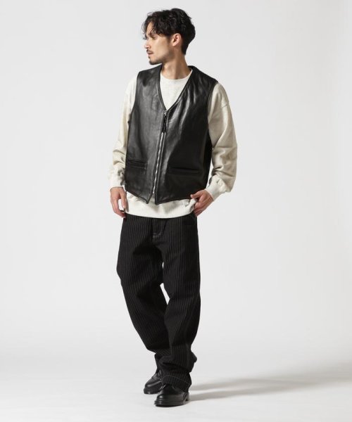 Schott(ショット)/193V LEATHER VEST/レザーベスト/img01