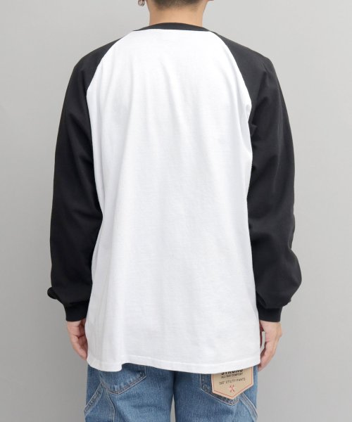 Goodwear(グッドウェア)/Goodwear グッドウェア A.M.S.別注 USAコットン ロングスリーブ ラグランTシャツ ロンT 長袖 袖リブ レギュラーシルエット A.M.S.別注/img09