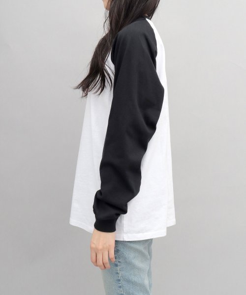 Goodwear(グッドウェア)/Goodwear グッドウェア A.M.S.別注 USAコットン ロングスリーブ ラグランTシャツ ロンT 長袖 袖リブ レギュラーシルエット A.M.S.別注/img11