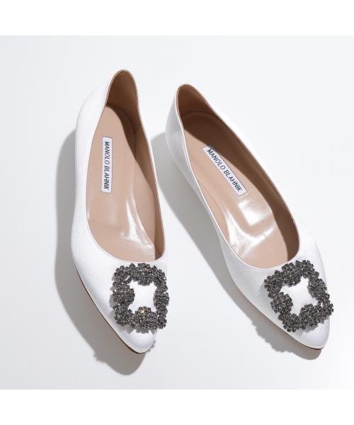 MANOLO BLAHNIK(マノロブラニク)/MANOLO BLAHNIK パンプス HANGISIFLAT FMC SATIN 9XX 0348/img01