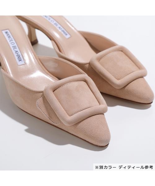 セール】MANOLO BLAHNIK ミュール MAYSALE SUEDE 9XX 050