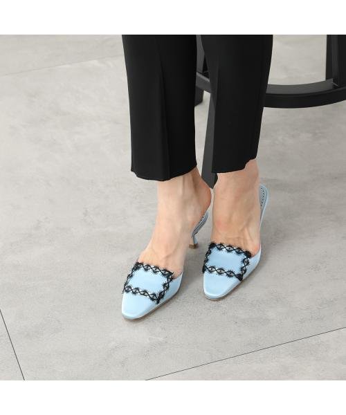 MANOLM BLAHNIK ベロア ミュール （セール】MANOLO BLAHNIK ミュール 