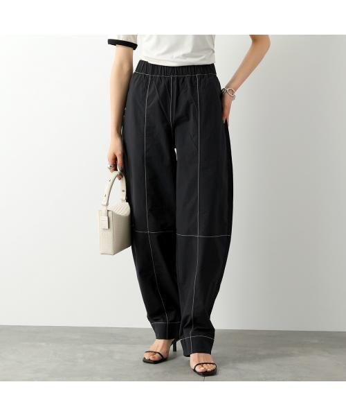 GANNI(ガニー)/GANNI カーブパンツ Cotton Crepe Elasticated Curve Pants/img01
