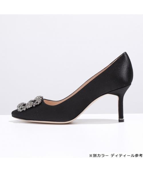 MANOLO BLAHNIK パンプス HANGISI FMC SATIN 070 MANOLO BLAHNIK パンプス HANGISI FMC SATIN ポインテッドトゥ