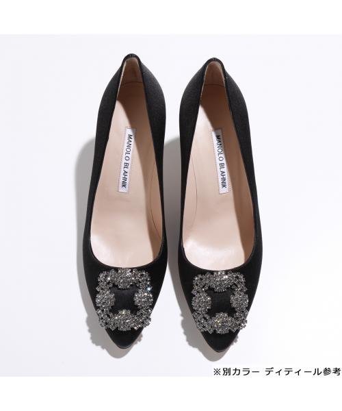 MANOLO BLAHNIK パンプス HANGISI FMC SATIN 070 MANOLO BLAHNIK パンプス HANGISI FMC SATIN ポインテッドトゥ
