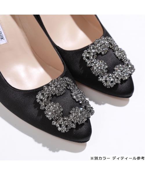 MANOLO BLAHNIK パンプス HANGISI FMC SATIN 070 MANOLO BLAHNIK パンプス HANGISI FMC SATIN ポインテッドトゥ