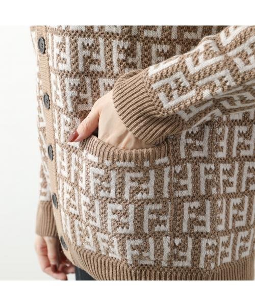 FENDI KIDS カーディガン JUG054 AOBG Vネック FENDI KIDS カーディガン JUG054 AOBG