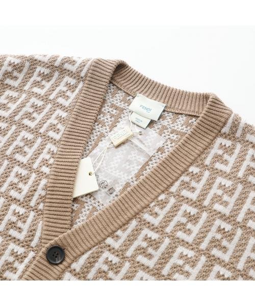 FENDI KIDS カーディガン JUG054 AOBG Vネック FENDI KIDS カーディガン JUG054 AOBG