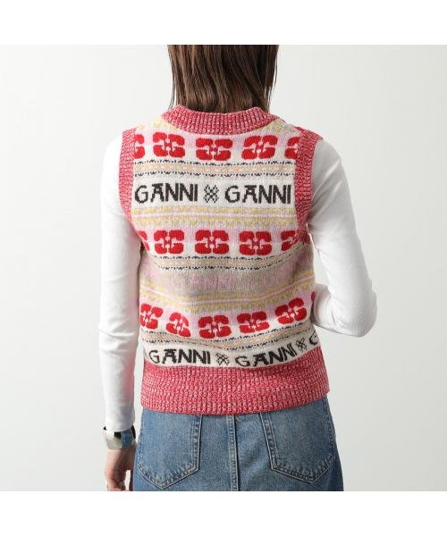 GANNI(ガニー)/GANNI ニットベスト Logo Wool Mix Vest K1902 2616/img10