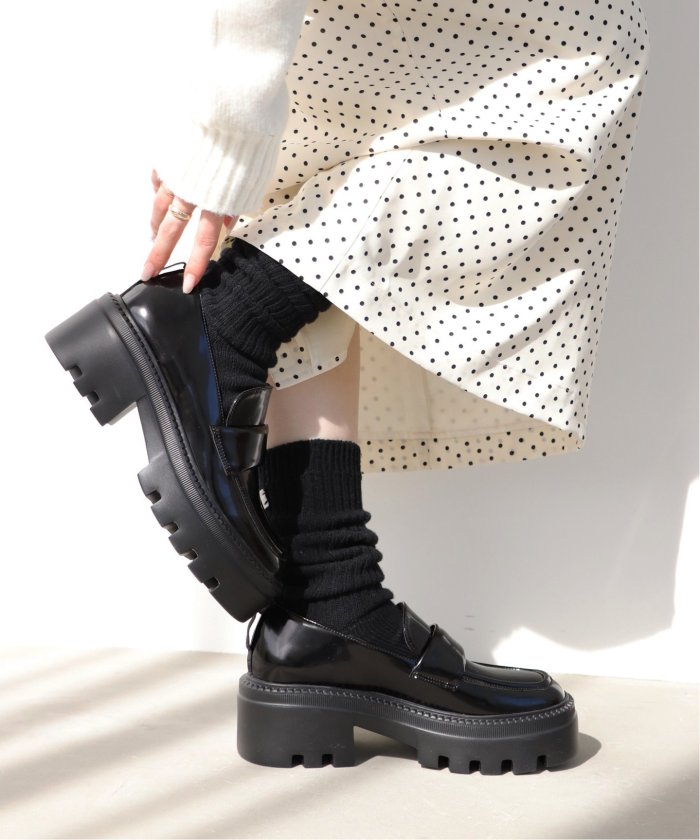 KARIN TAKUBO×LE TALONプラットフォームローファー