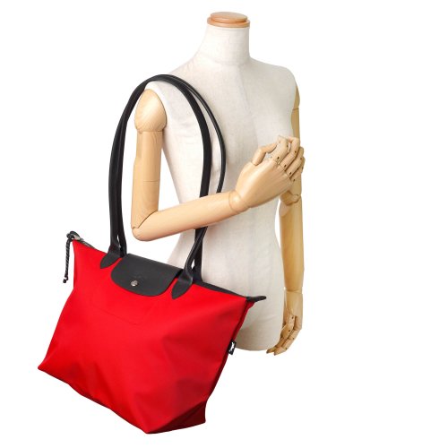LONGCHAMP ロンシャン トートバッグ 10163 HSR 642 LONGCHAMP トートバッグ HSR プリアージュ エナジー ロングハンドル レッド RED