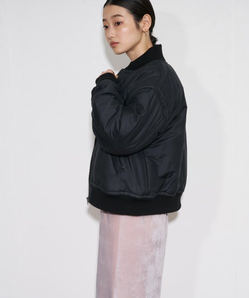 【Audrey and John Wad】コットンシルク厚中わたMA－1 H168 B78 W57