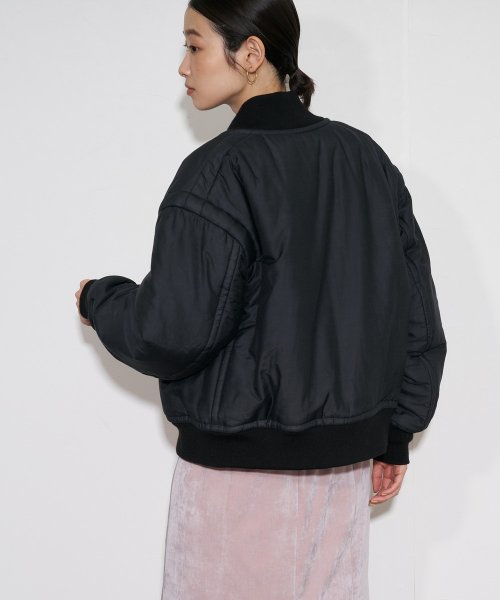 【Audrey and John Wad】コットンシルク厚中わたMA－1 H168 B78 W57