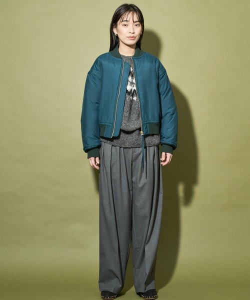 【Audrey and John Wad】コットンシルク厚中わたMA－1 H168 B78 W57