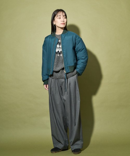 【Audrey and John Wad】コットンシルク厚中わたMA－1 H168 B78 W57