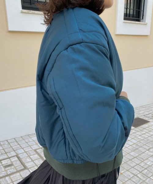 【Audrey and John Wad】コットンシルク厚中わたMA－1 H168 B78 W57