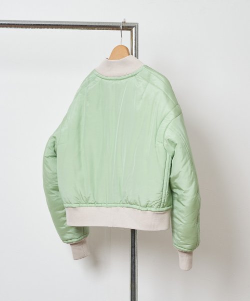 【Audrey and John Wad】コットンシルク厚中わたMA－1 H168 B78 W57