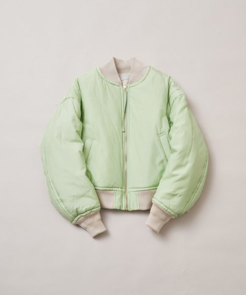 【Audrey and John Wad】コットンシルク厚中わたMA－1 H168 B78 W57