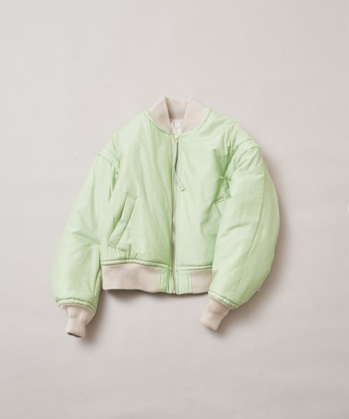 【Audrey and John Wad】コットンシルク厚中わたMA－1 H168 B78 W57