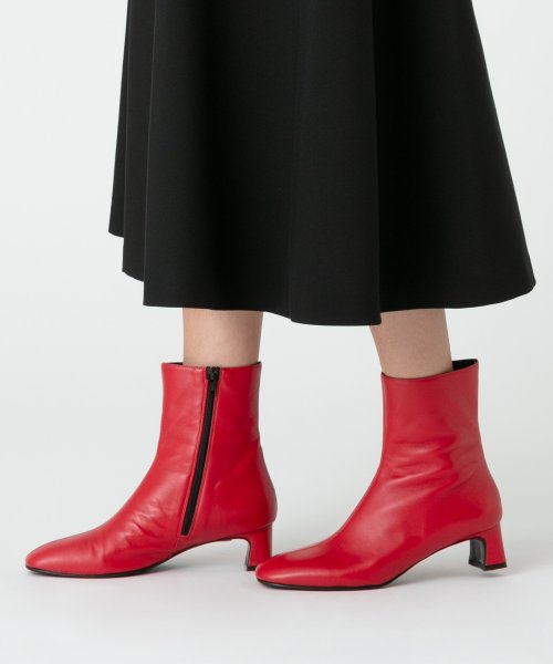 【FABIO RUSCONI(ファビオルスコーニ)】スクエアトゥショートブーツ 