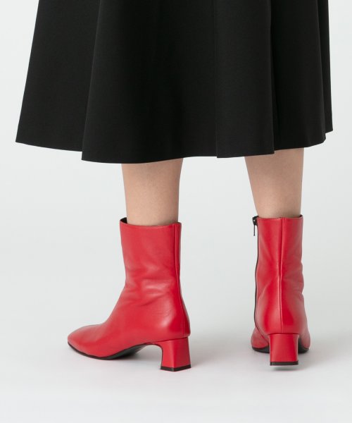 【FABIO RUSCONI(ファビオルスコーニ)】スクエアトゥショートブーツ 