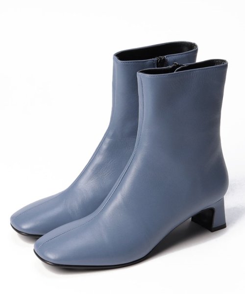 【FABIO RUSCONI(ファビオルスコーニ)】スクエアトゥショートブーツ 