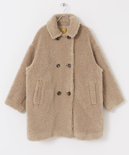 F by ROSSO　ボアダブルミドルコート by BROWN