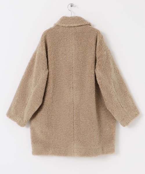 F by ROSSO　ボアダブルミドルコート by BROWN