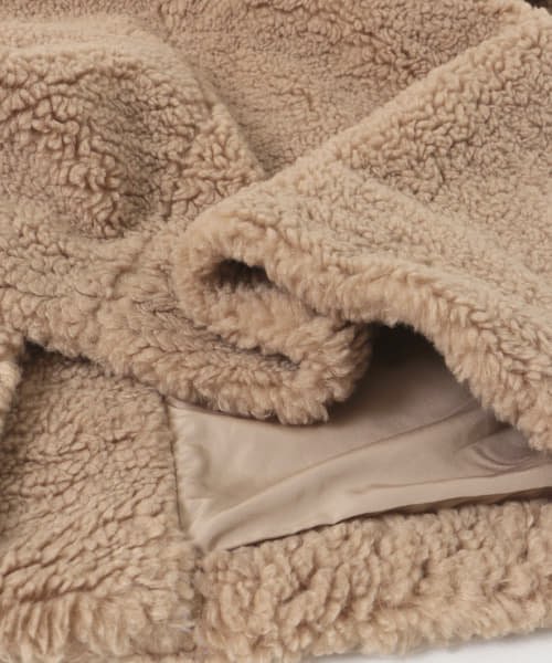 F by ROSSO　ボアダブルミドルコート by BROWN