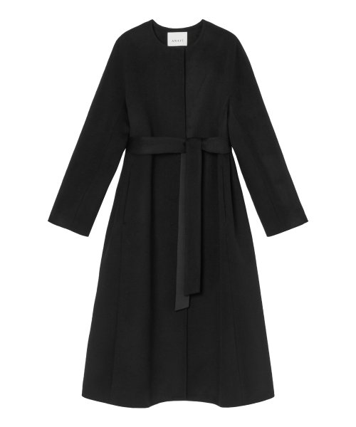 カシミヤノーカラーベルトコート 着用サイズ なし model