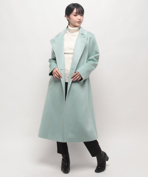 カシミヤロングコート 