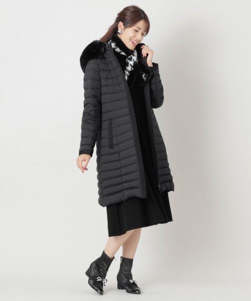 ロイカストレッチ ロングダウンコート 